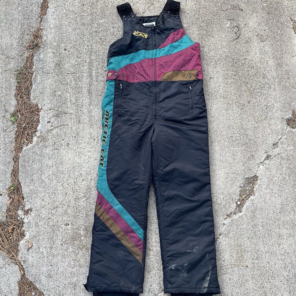 Vintage Arctic Cat Arcticwear Snowmobile Bibs Snow Pants Sz XL Tall